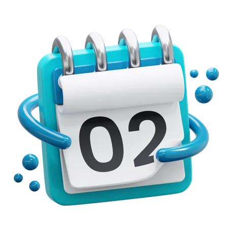 Date 2  3D Icon