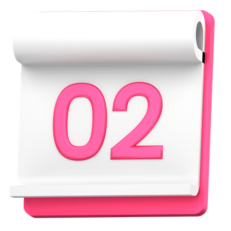 Date 2  3D Icon