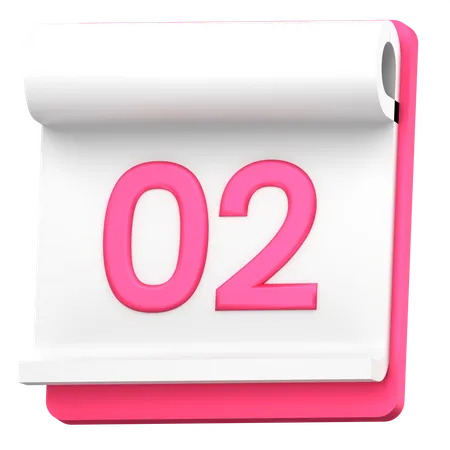 Date 2  3D Icon