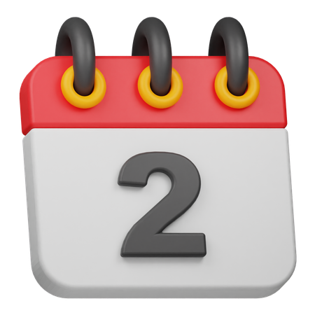 Date 2  3D Icon