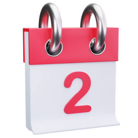 Date 2  3D Icon