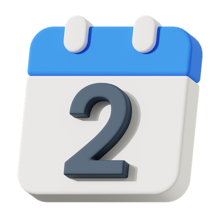 Date 2  3D Icon