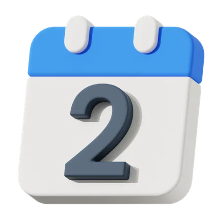 Date 2  3D Icon