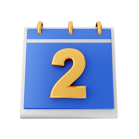 Date 2  3D Icon