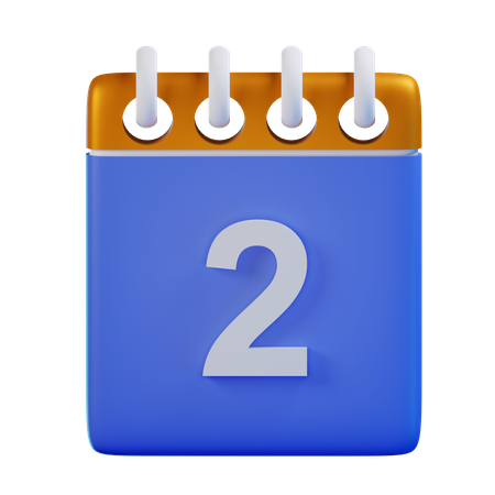 Date 2  3D Icon