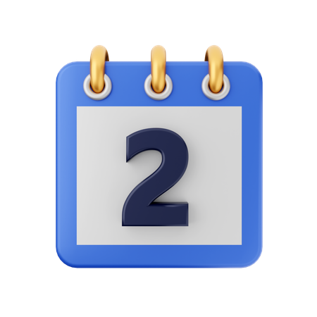 Date 2  3D Icon