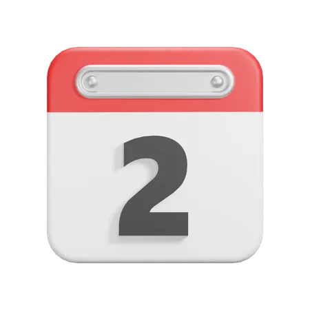 Date 2  3D Icon