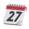 3d date 27 illustration