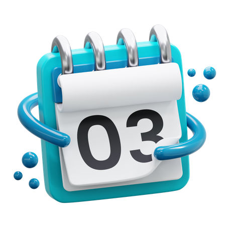 Date 3  3D Icon