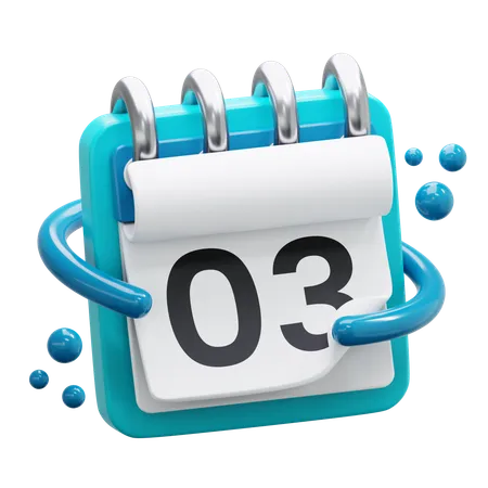 Date 3  3D Icon