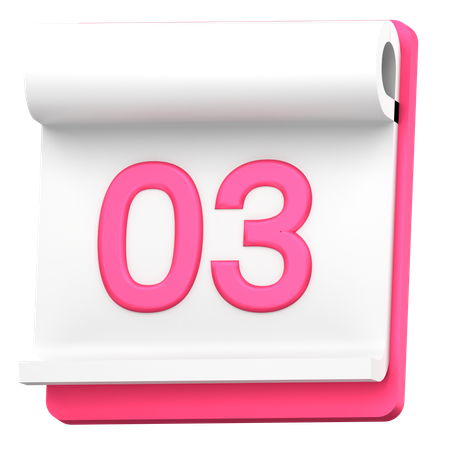 Date 3  3D Icon