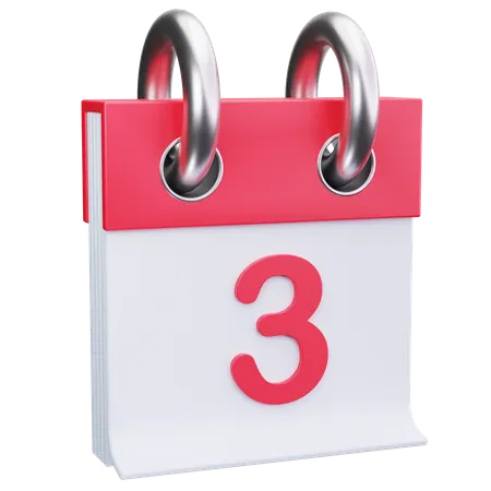 Date 3  3D Icon