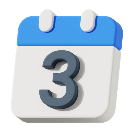 Date 3  3D Icon