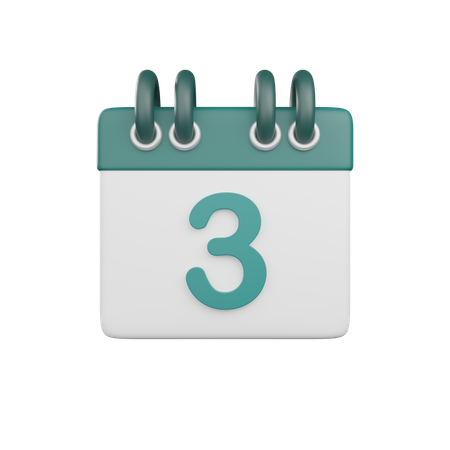 Date 3  3D Icon