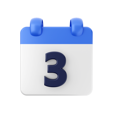 Date 3  3D Icon