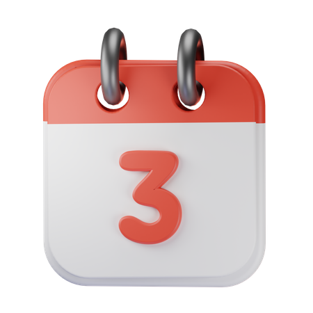 Date 3  3D Icon