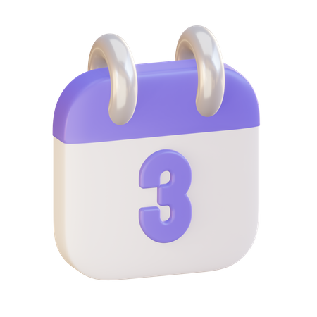 Date 3  3D Icon