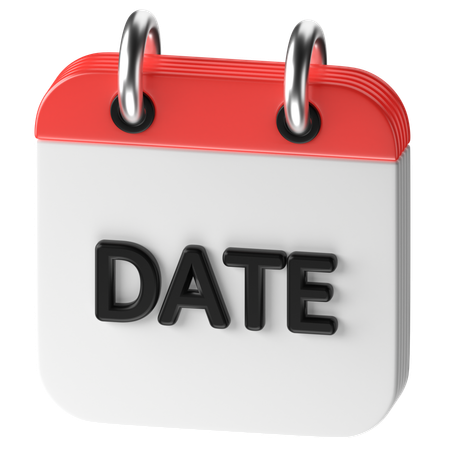 Date  3D Icon