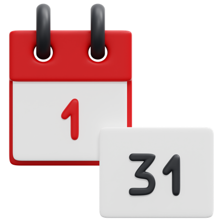 Date  3D Icon
