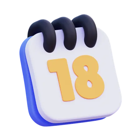 Date  3D Icon