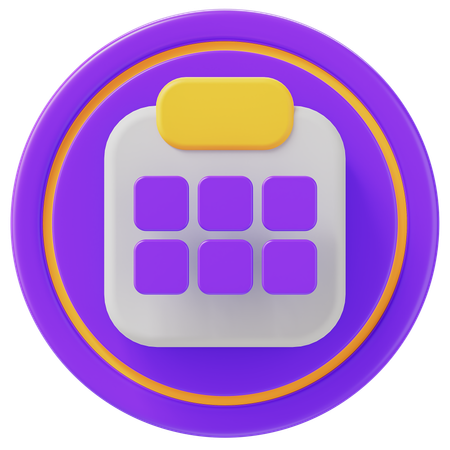 Date  3D Icon