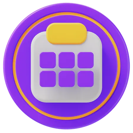 Date  3D Icon