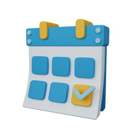 Date  3D Icon