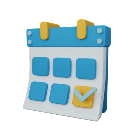 Date  3D Icon