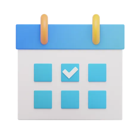 Date  3D Icon