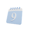 3d calendar date emoji