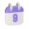 calendar date 3d logo
