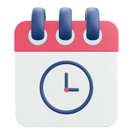 Date And Time  3D Icon