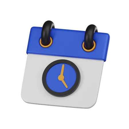Elevate Your Projects With A 3 D Rendered Minimal Calendar Clock Icon Adding A Modern And Time Efficient Touch To Your Designs Perfect For Web Presentations And More 3D Icon