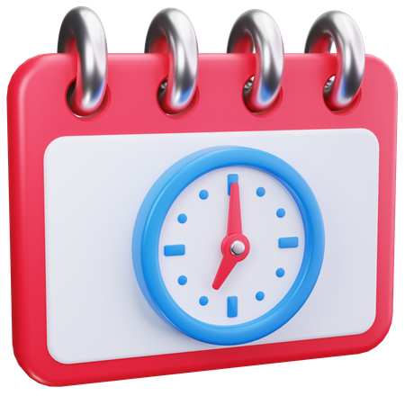 Date And Time  3D Icon