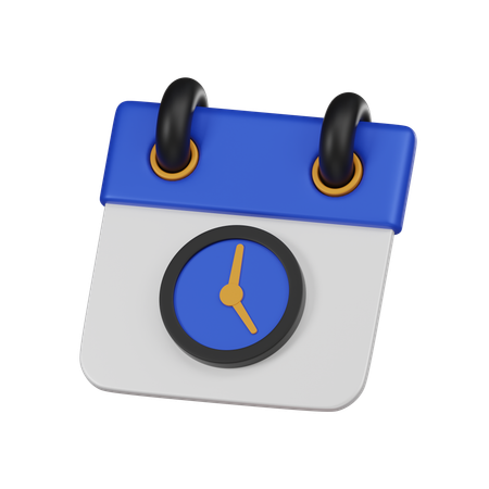 Date And Time  3D Icon