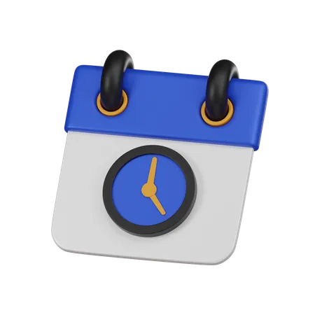 Date And Time  3D Icon