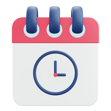 Date And Time  3D Icon