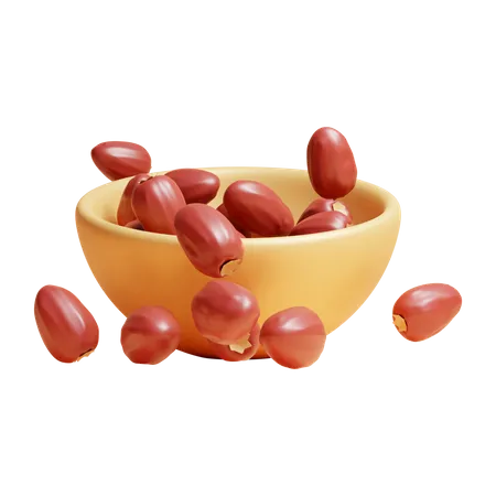 Date Bowl  3D Icon