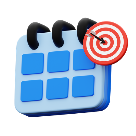 Date cible  3D Icon