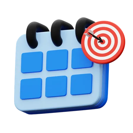 Date cible  3D Icon