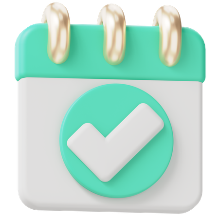 Accepter la date  3D Icon