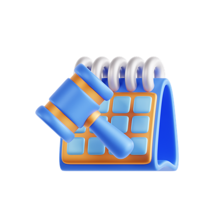 Date d'enchère  3D Icon