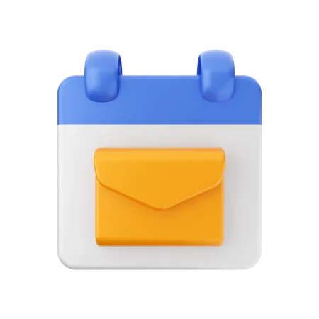 Date du courrier  3D Icon