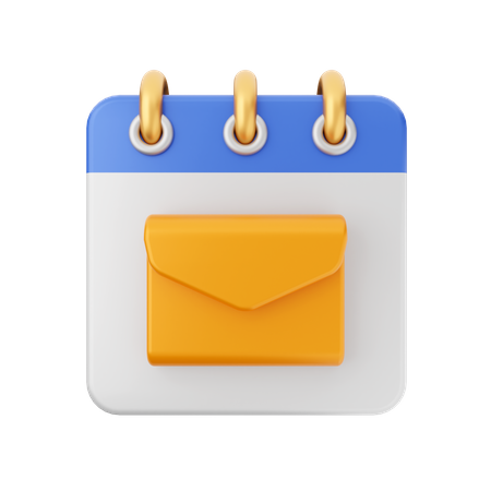 Date du courrier  3D Icon