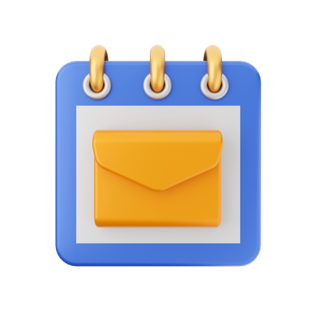 Date du courrier  3D Icon