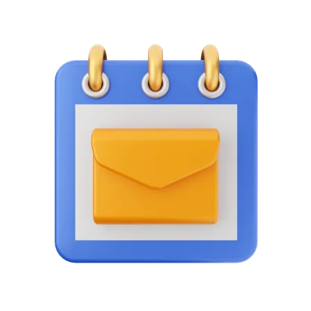 Date du courrier  3D Icon