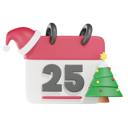 Date de Noël  3D Icon