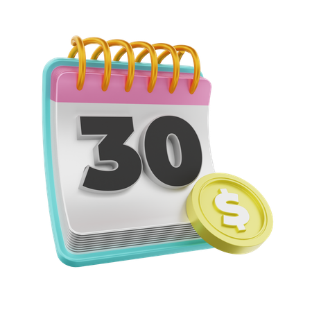 Date de paiement  3D Icon