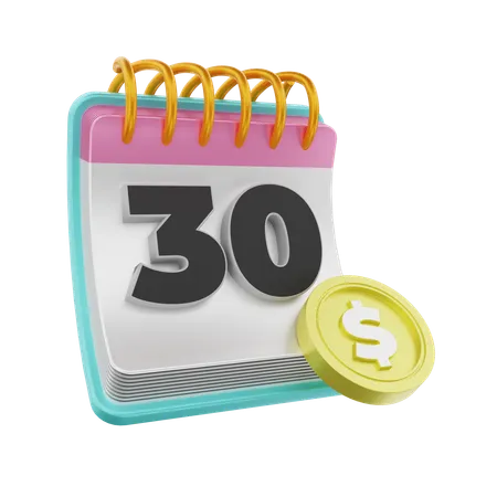 Date de paiement  3D Icon