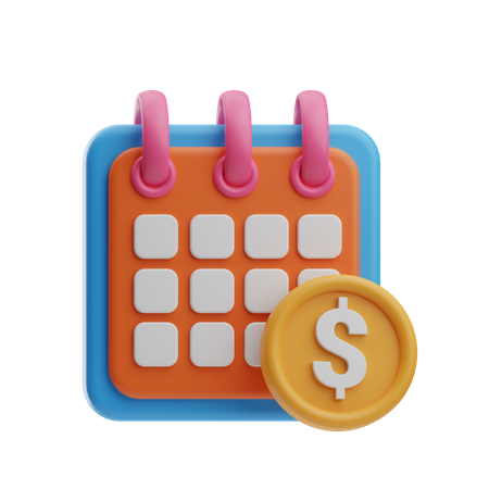 Date de paiement  3D Icon